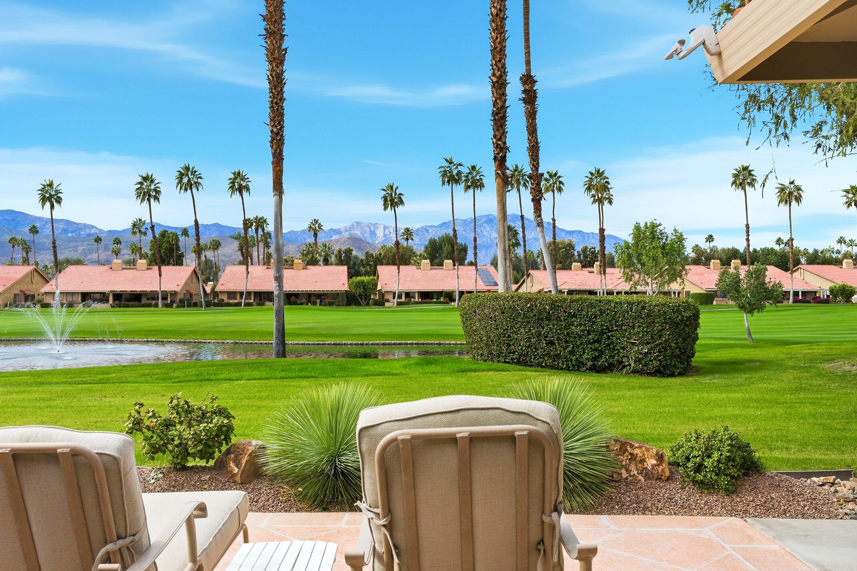 19 Maximo Way Palm Desert, CA 92260 - Photo 12 of 20 a view of a garden with a fountain