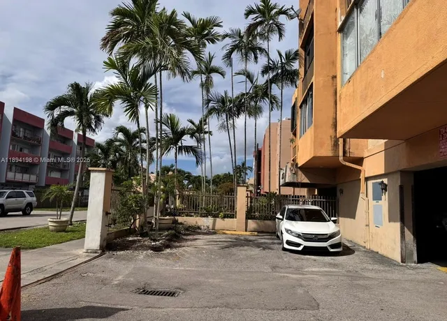 a car parked on the side of a street