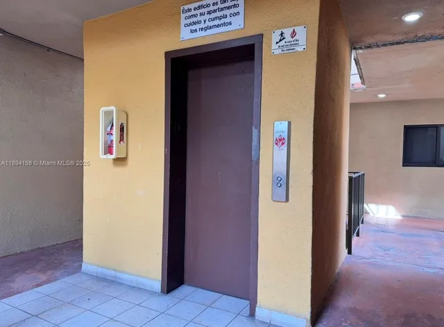 a view of an entryway door