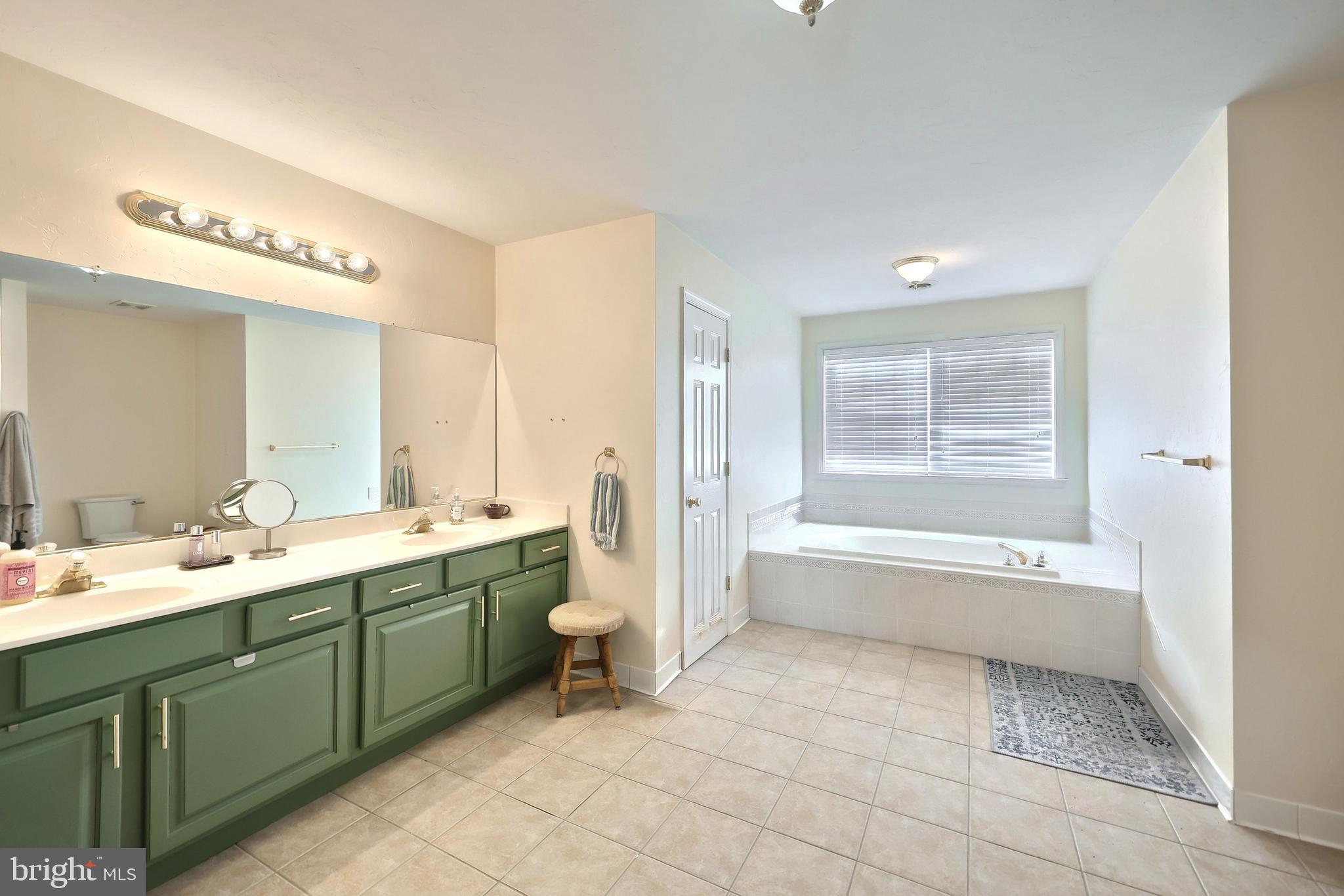 1 Hickory Lane Littlestown, PA 17340 - Photo 17 of 49 a spacious bathroom with a mirror a bathtub and a sink