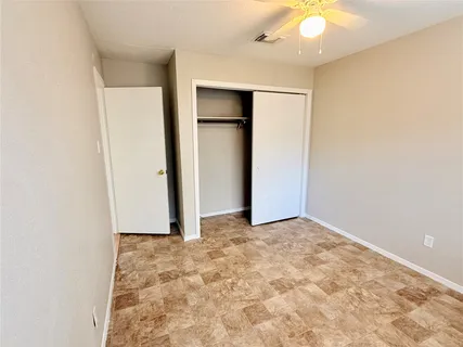 an empty room with a natural light