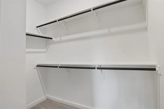 a close view of closet