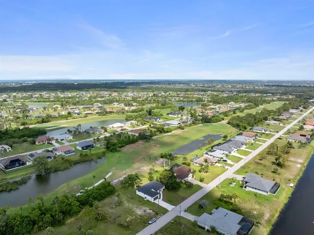 a view of a city with ocean view