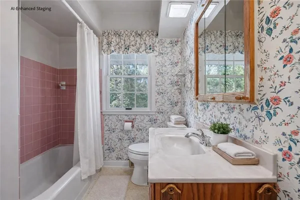 a bathroom with a sink and a bathtub
