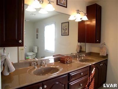 201 Gower Road Nazareth, PA 18064 - Photo 28 of 34 a bathroom with a sink double vanity and a mirror