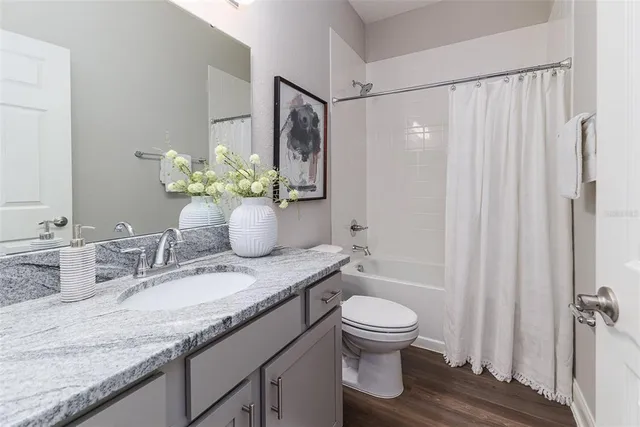 an empty room with fan