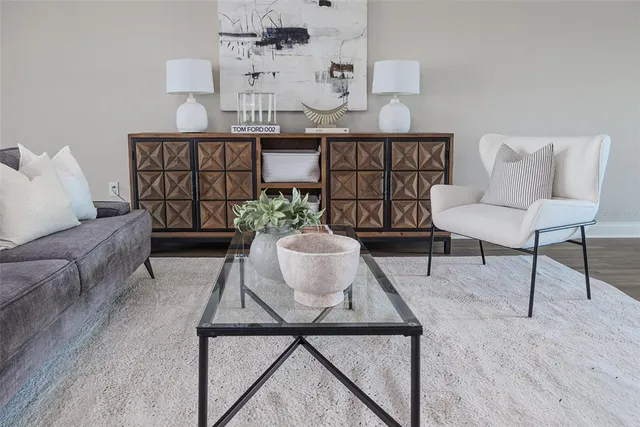 a bathroom with sink and mirror