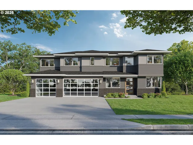 a house view with a garden space