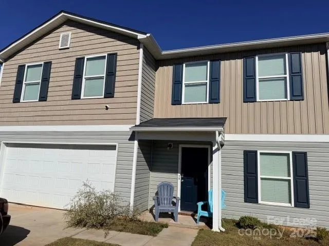 a front view of a house