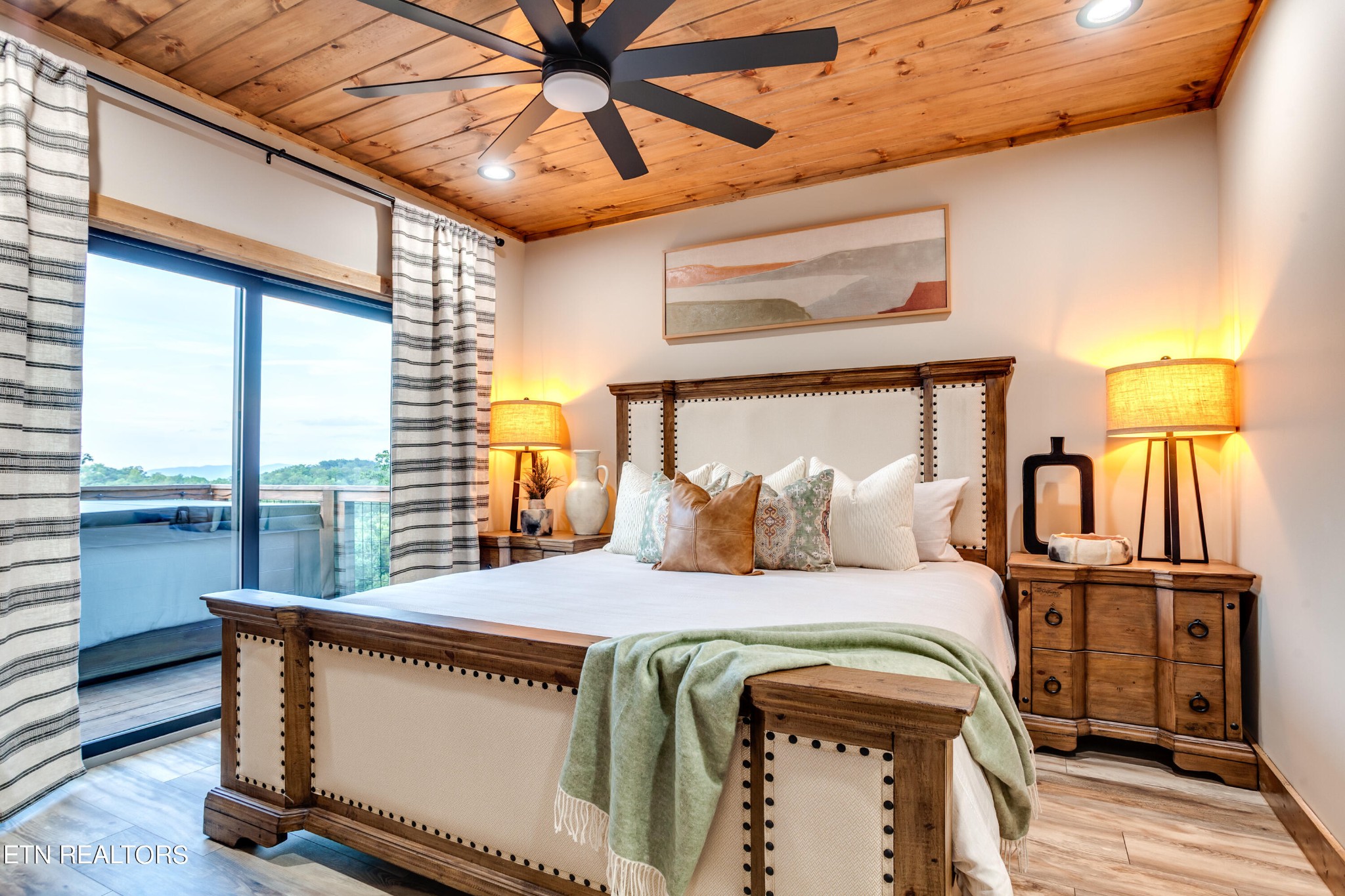 1820 High View Court Sevierville, TN 37876 - Photo 19 of 58 a bedroom with a bed and wooden floor