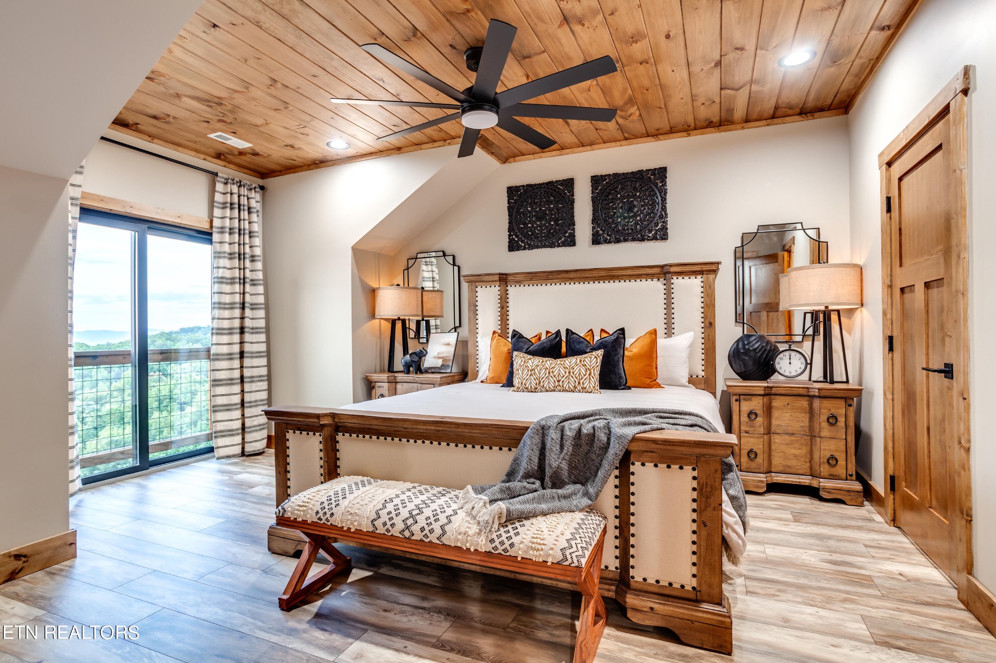 1820 High View Court Sevierville, TN 37876 - Photo 32 of 58 a bedroom with furniture and a wooden floor