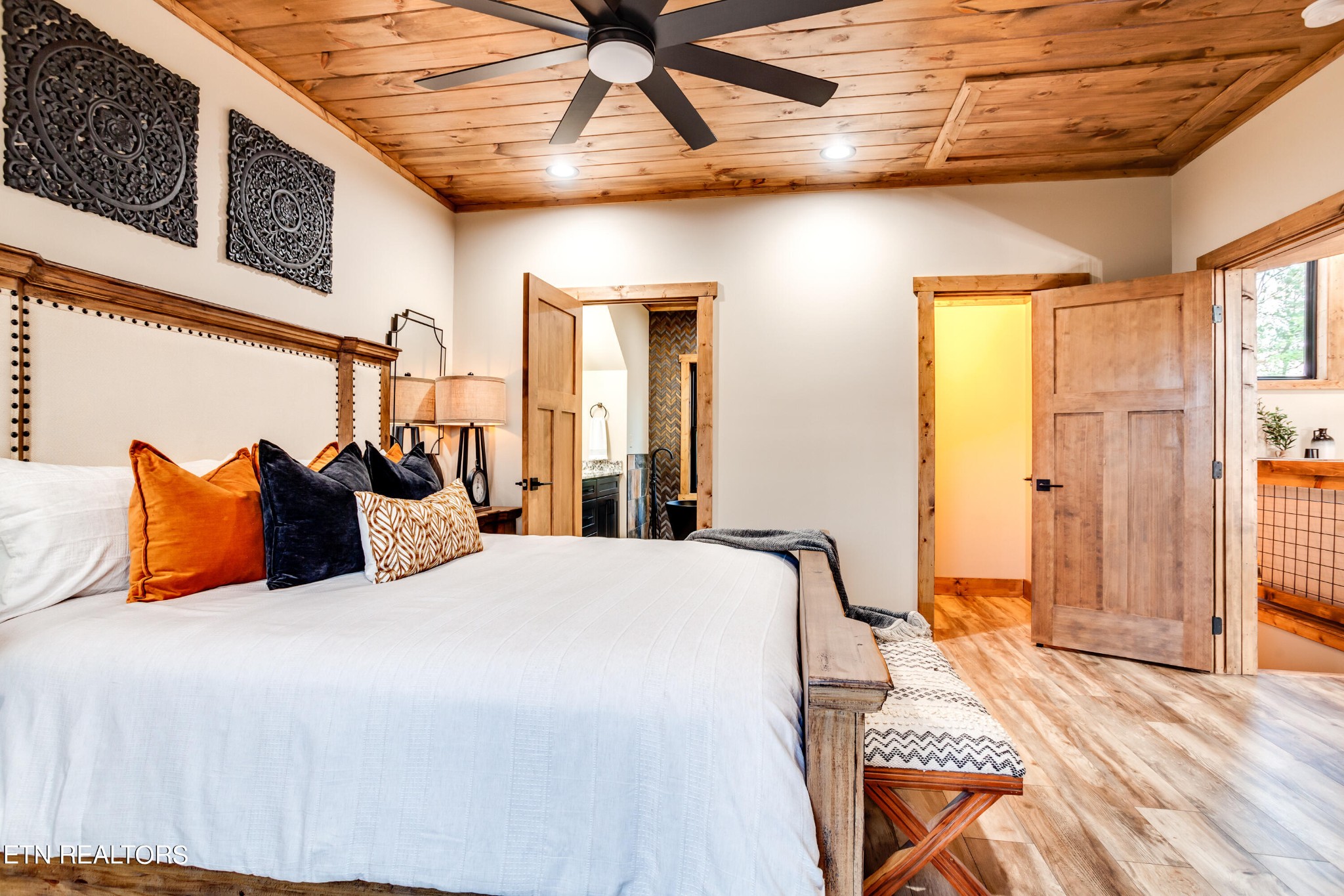 1820 High View Court Sevierville, TN 37876 - Photo 34 of 58 a bedroom with a bed and wooden floor