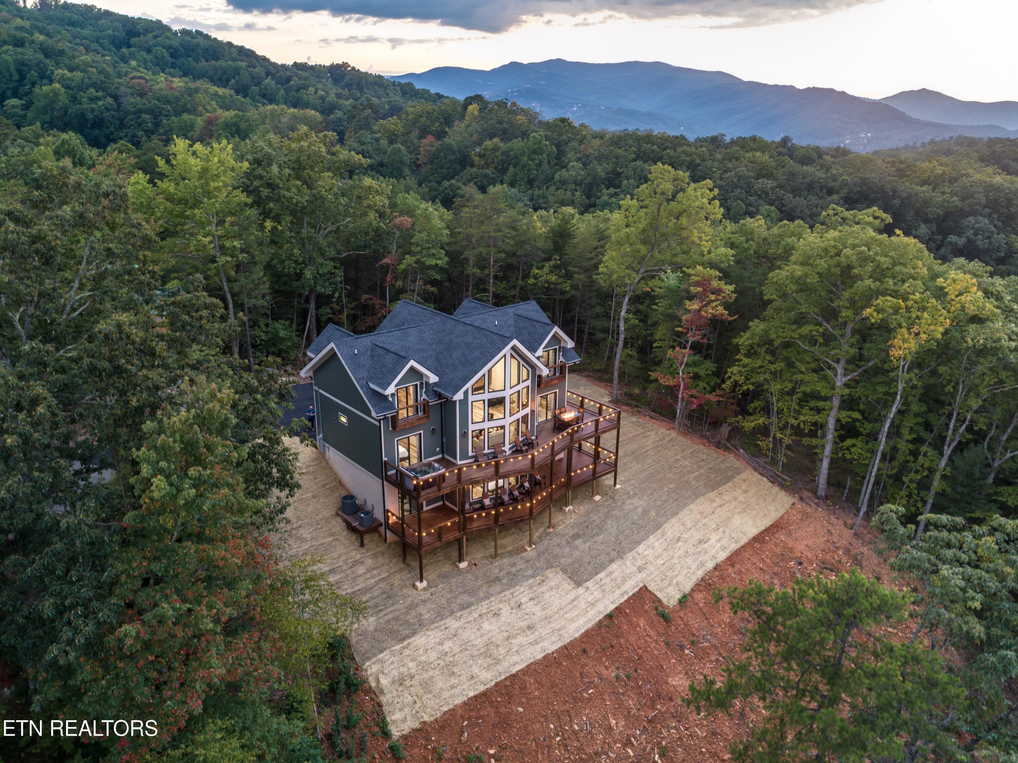 1820 High View Court Sevierville, TN 37876 - Photo 57 of 58 an aerial view of a house with a yard