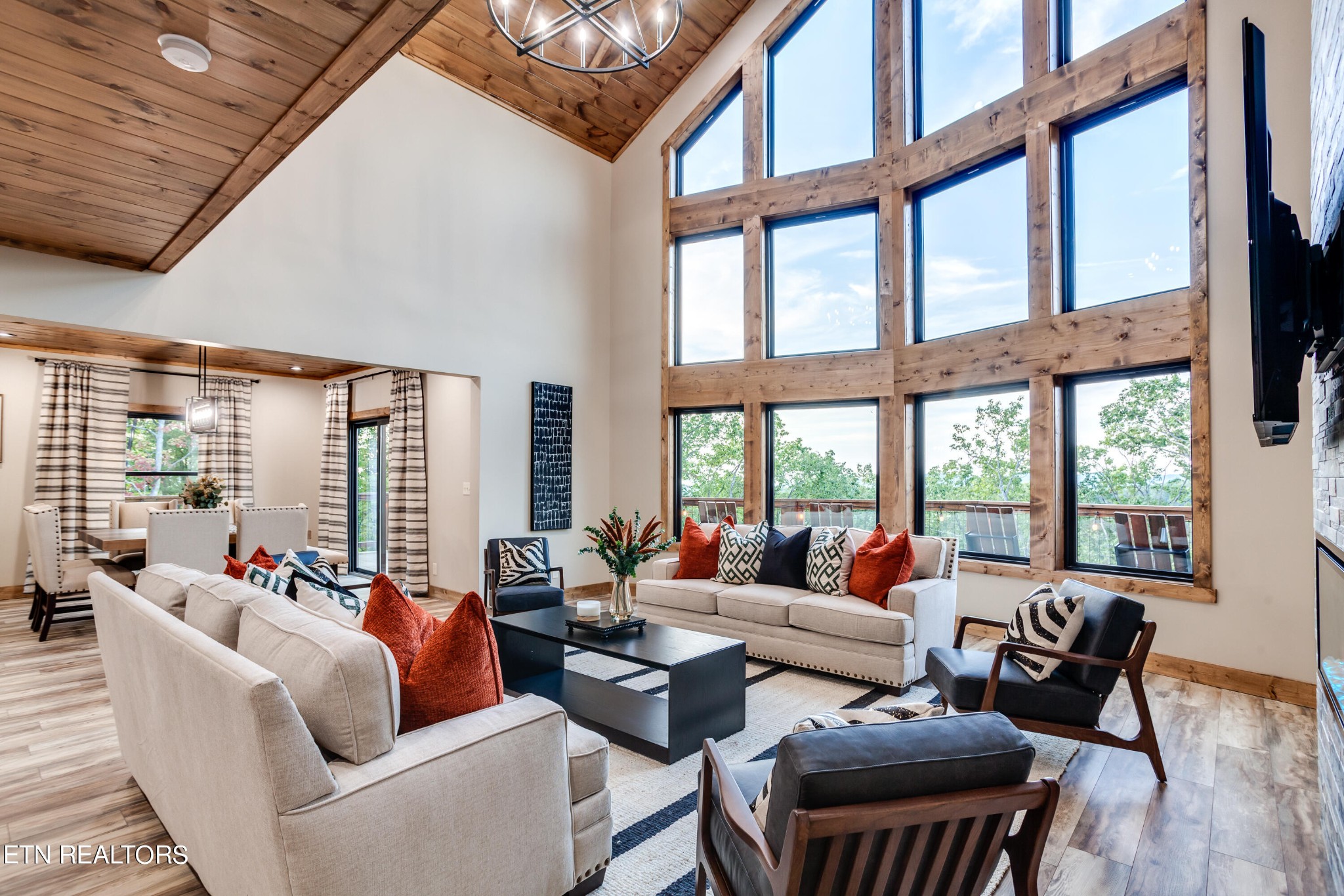 1820 High View Court Sevierville, TN 37876 - Photo 9 of 58 a living room with furniture and floor to ceiling windows