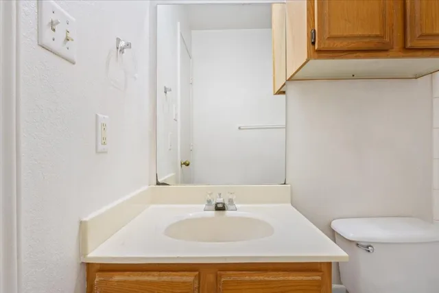 a bathroom with a sink and a toilet