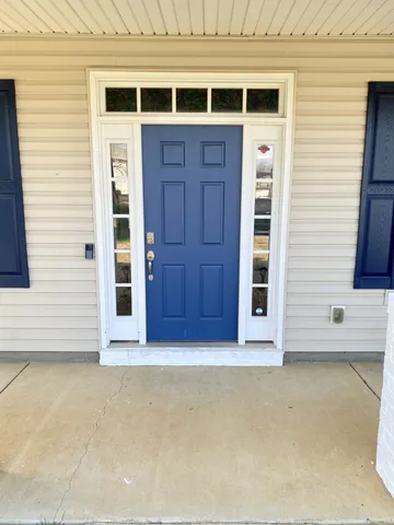 a view of front door of house