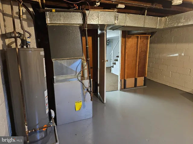 a view of water heater room