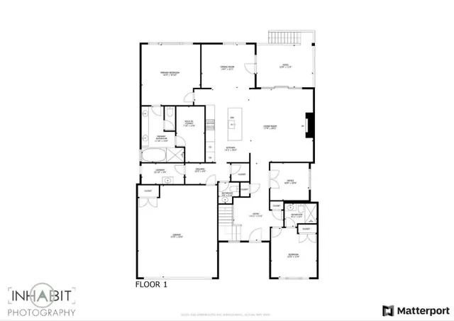 a picture of a room with a white wall and white picture