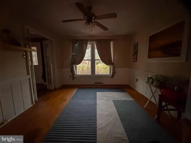 a view of hallway with window