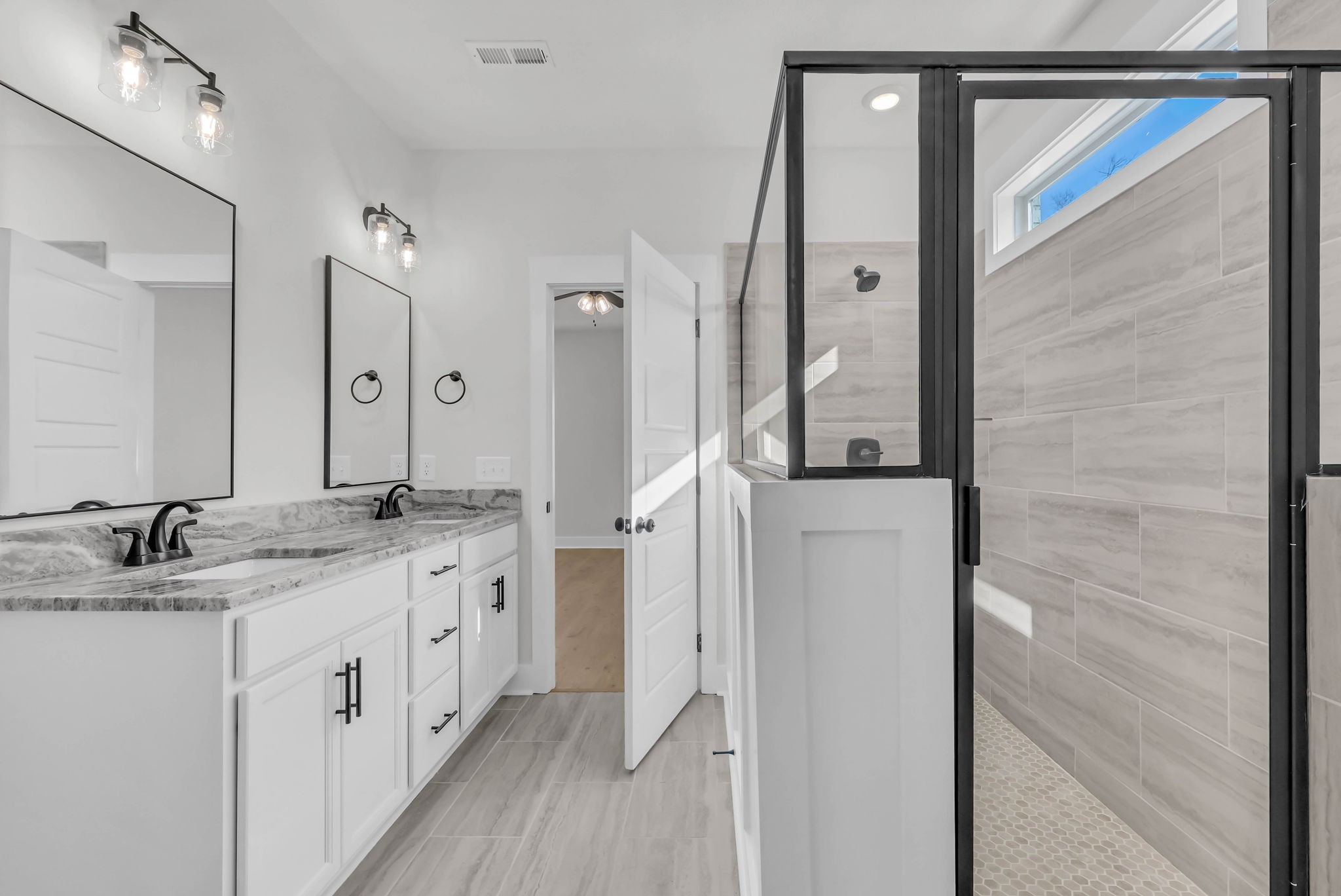 419 Blue Ridge Clarksville, TN 37043 - Photo 26 of 48 a bathroom with a granite countertop double vanity sink and mirror