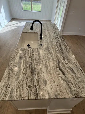 a close view of sink