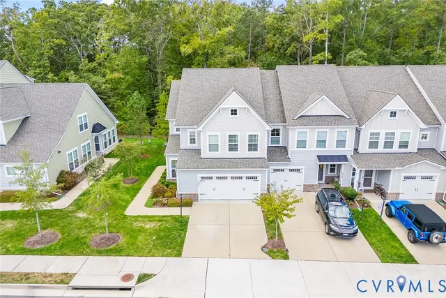 a aerial view of a house