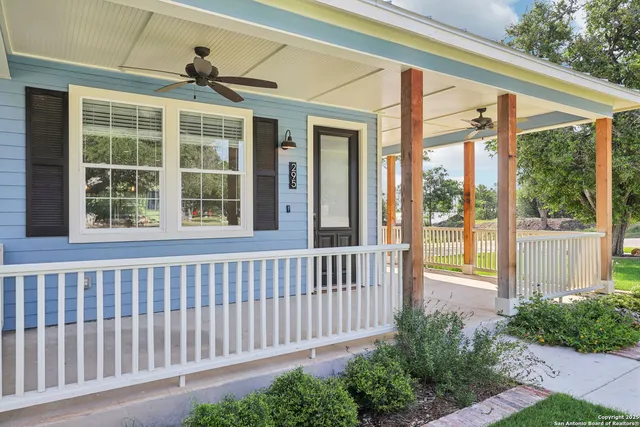a front view of a house with a porch