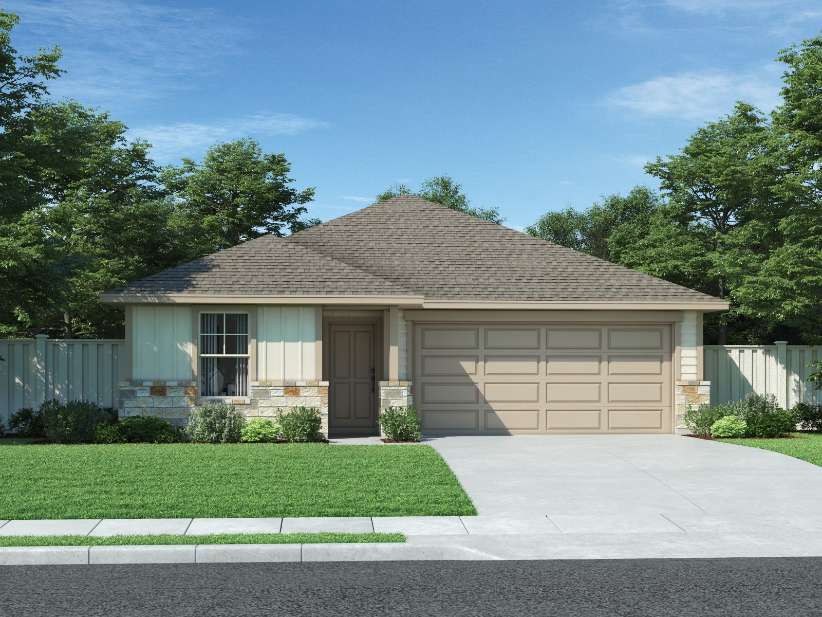 148 Sleep Hollow Jarrell, TX 76537 - Photo 1 of 10 Photo is not of the actual home, but is an inspirational photo of builder’s model home and may depict options, furnishings, and/or decorator features that are not included