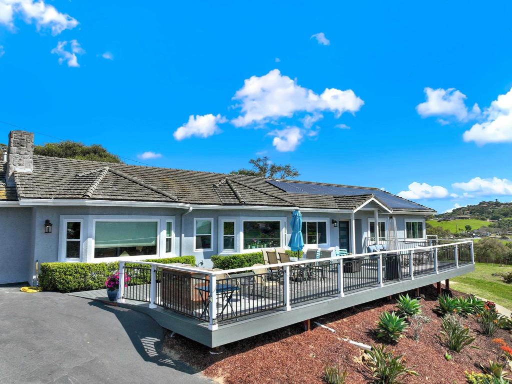a view of a house with a swimming pool and a yard