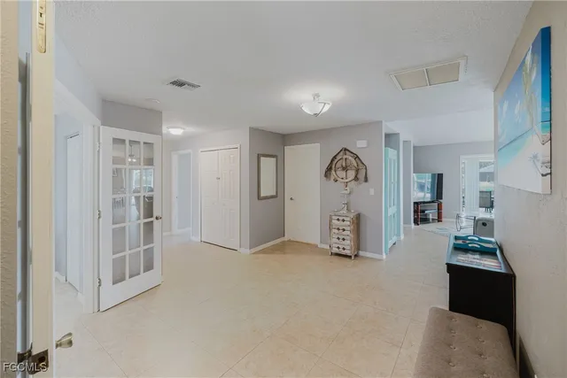 a view of an empty room and a gallery