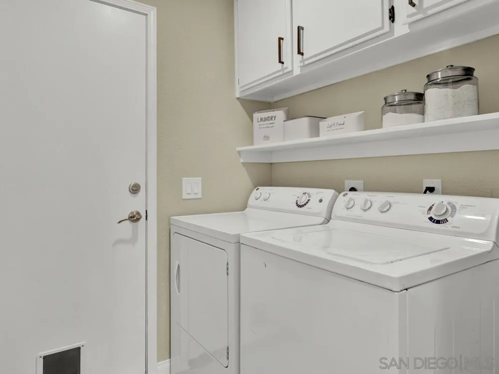 1591 Madrid Drive Vista, CA 92081 - Photo 27 of 40 a utility room with dryer and washer