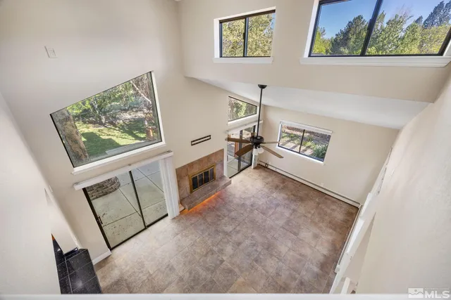 a view of an empty room