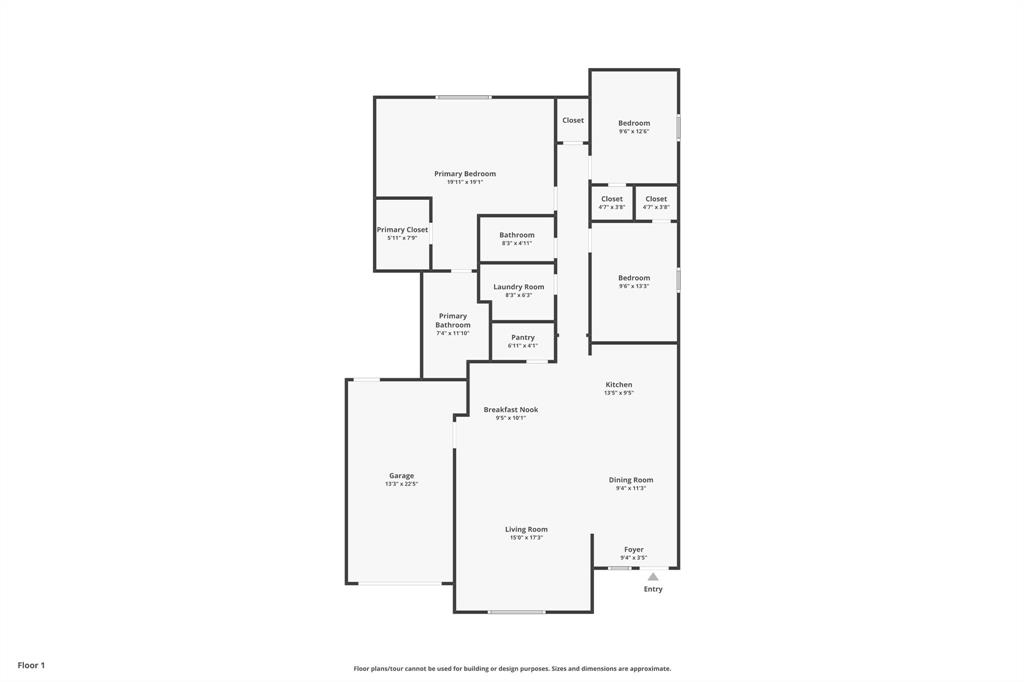 304 Thomas Street Terrell, TX 75160 - Photo 5 of 12 a picture of a floor plan