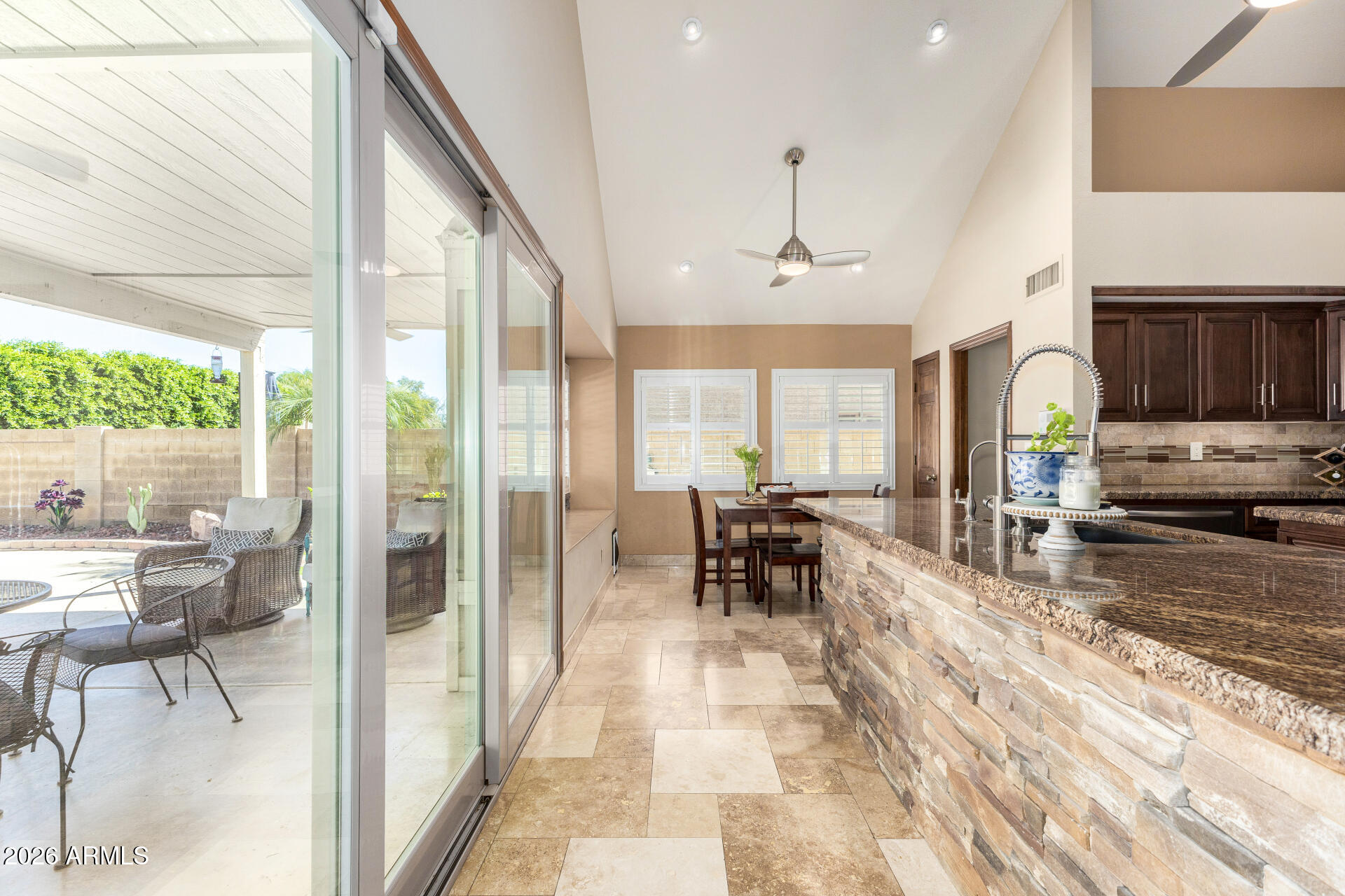 1942 East Krista Way Tempe, AZ 85284 - Photo 13 of 51 a view of a dining room with furniture window and outside view