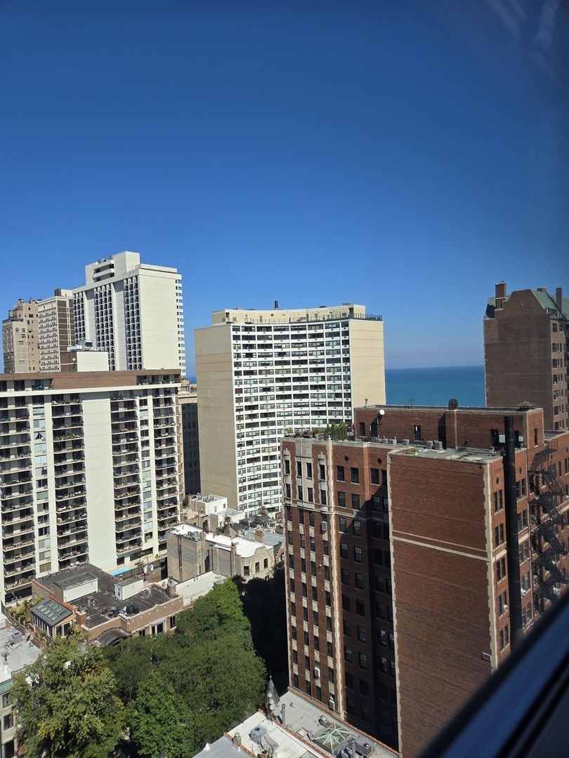 40 East Cedar Street, Unit 21C Chicago, IL 60611 - Photo 29 of 33 a view of a house with many windows