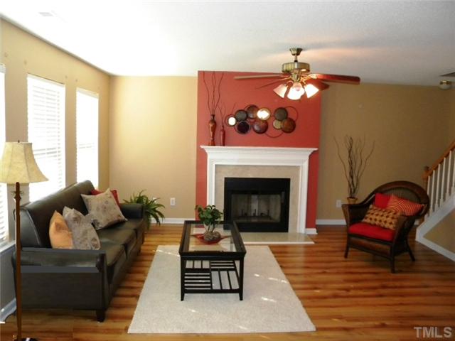 4613 Marathon Lane Raleigh, NC 27616 - Photo 12 of 24 Great family room includes fireplace with marble surround