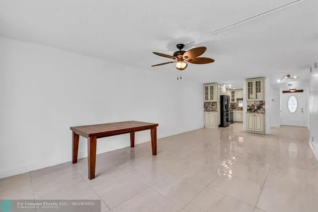 a view of work space with fan