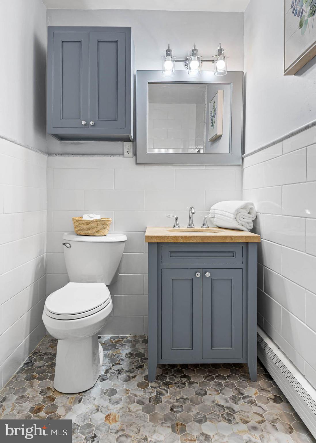 383 Lakeside Road, Unit 105 Ardmore, PA 19003 - Photo 14 of 25 a bathroom with a sink and a toilet