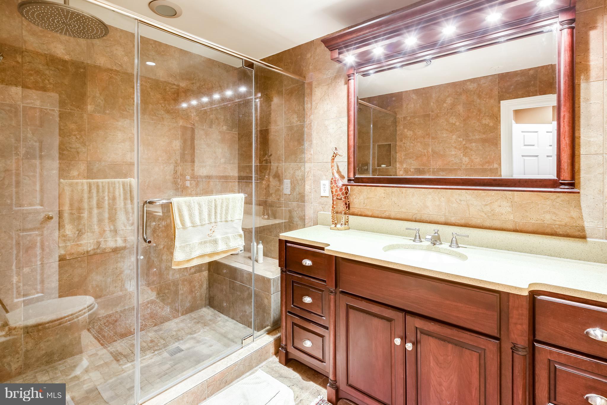 10 East Lee Street, Unit 1802 Baltimore, MD 21202 - Photo 13 of 21 a bathroom with a sink and a mirror