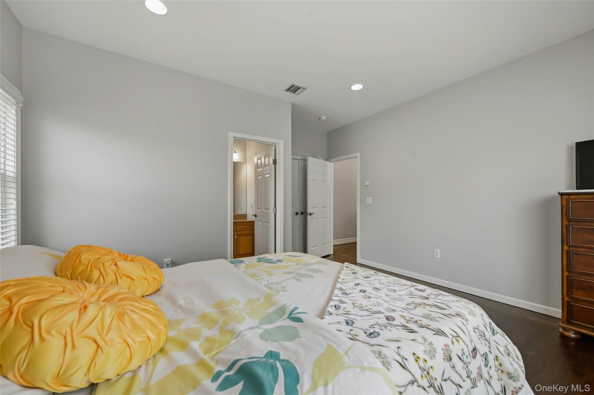 51 Meriwether Trail Congers, NY 10920 - Photo 38 of 50 Bedroom with dark wood-finish flooring, light walls, and recessed lighting