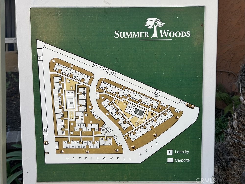 16040 Leffingwell Road, Unit 30 Whittier, CA 90603 - Photo 23 of 25 Map of Summer Woods