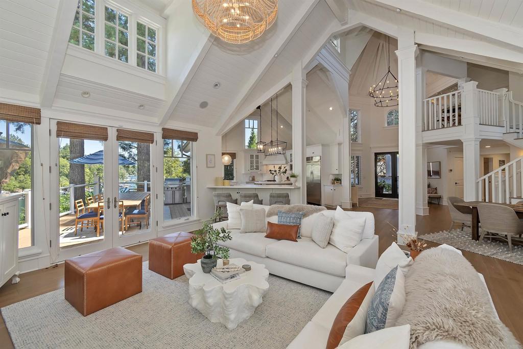 27567 West Shore Road Lake Arrowhead, CA 92352 - Photo 17 of 62 a living room with furniture and a large window