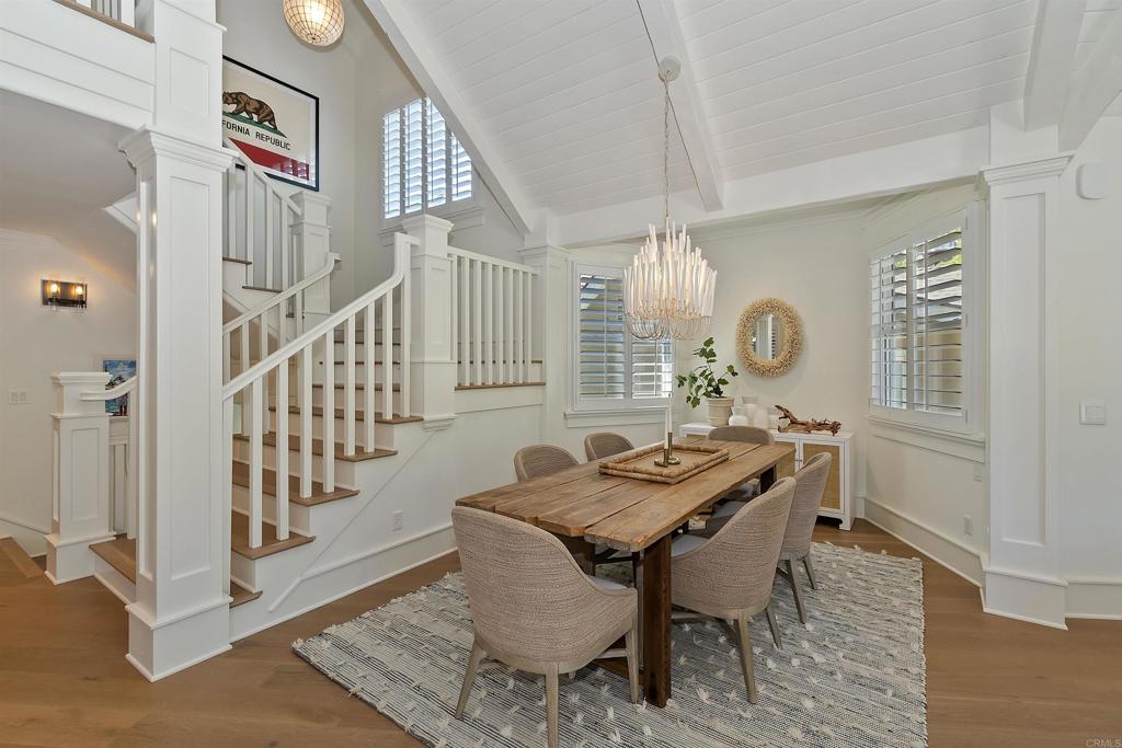 27567 West Shore Road Lake Arrowhead, CA 92352 - Photo 18 of 62 a view of a dining room with furniture window and wooden floor