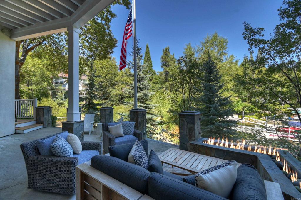 27567 West Shore Road Lake Arrowhead, CA 92352 - Photo 45 of 62 a outdoor living space with furniture and garden view