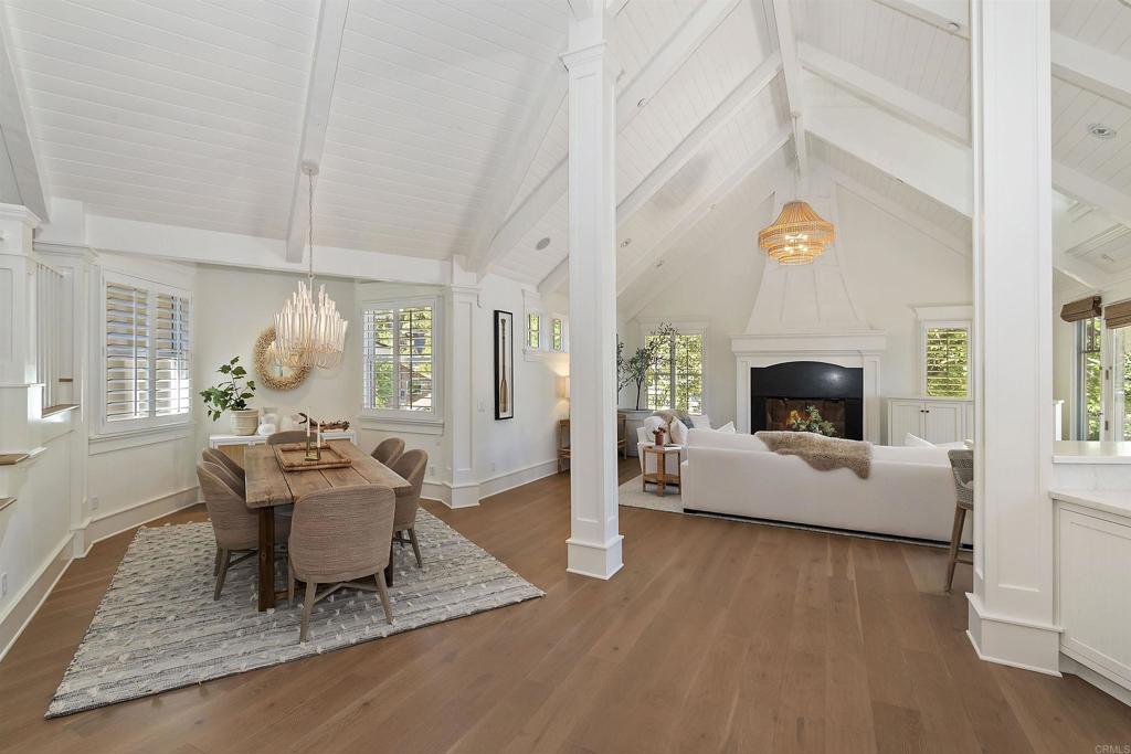 27567 West Shore Road Lake Arrowhead, CA 92352 - Photo 53 of 62 a living room with fireplace furniture and a wooden floor