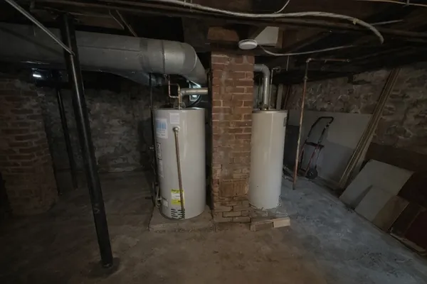 a view of a storage room