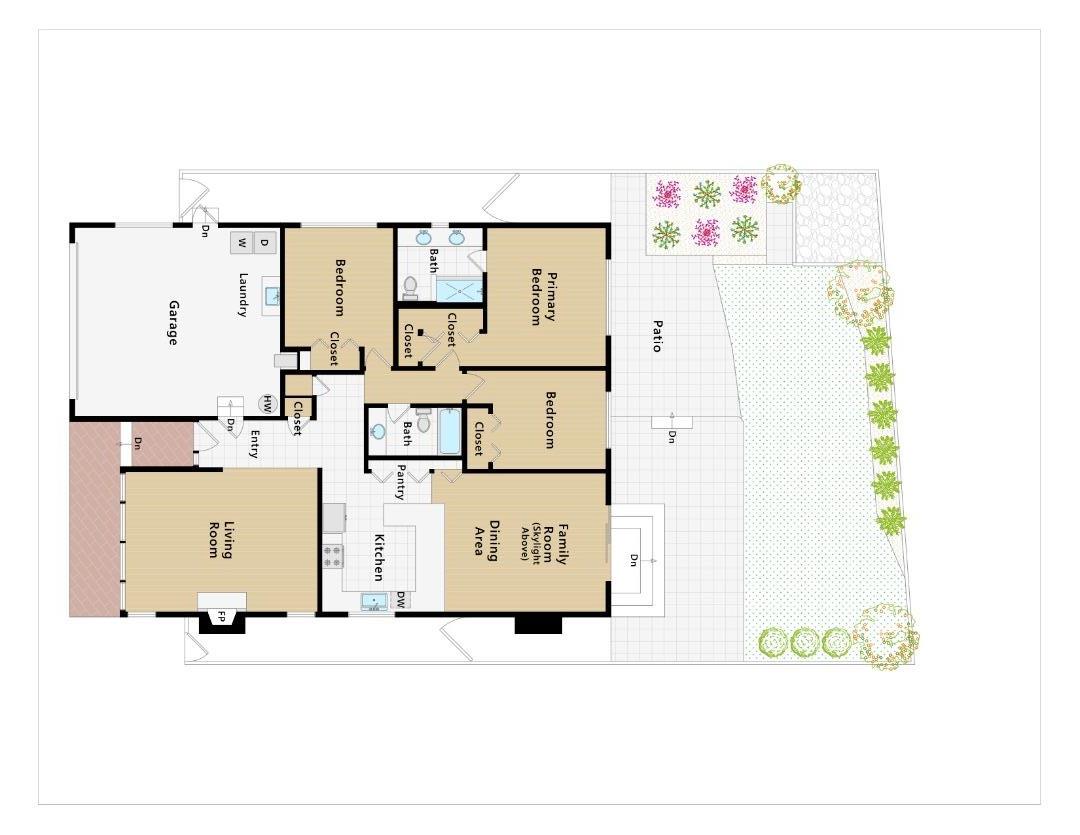 3410 Hillcrest Drive Belmont, CA 94002 - Photo 25 of 26 a picture of a bathroom with a black and white wall