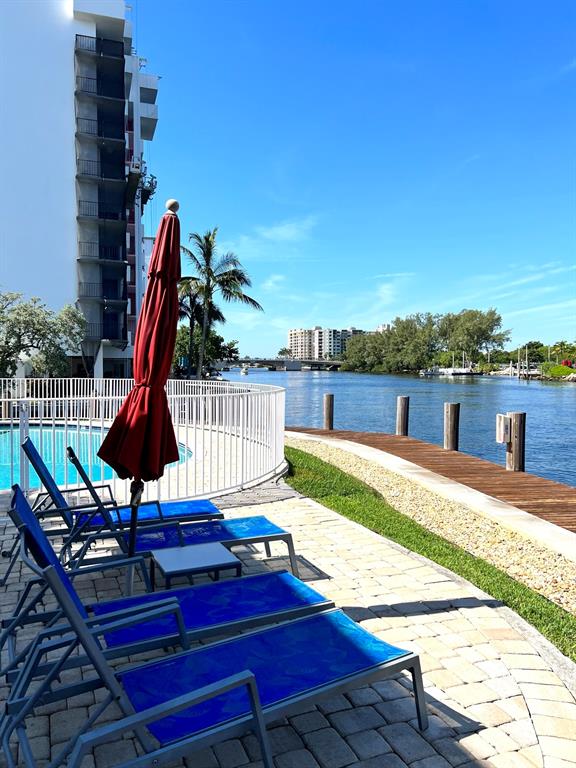 1705 North Riverside Drive, Unit 2 Pompano Beach, FL 33062 - Photo 51 of 60 a view of a terrace with sitting area