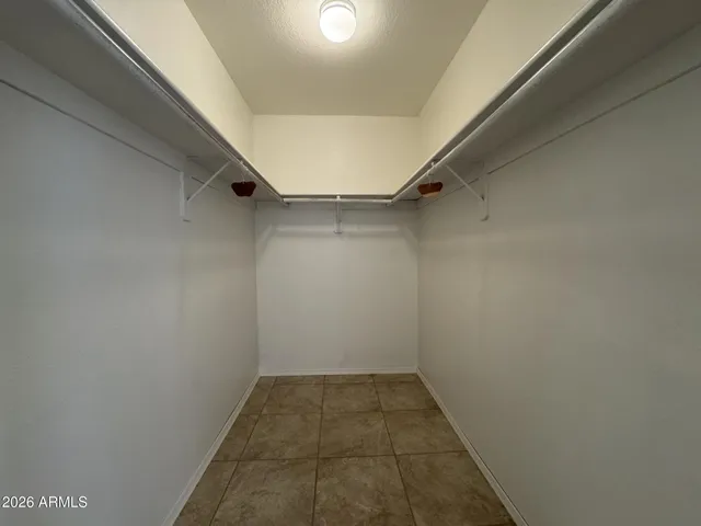 a view of a room with empty racks