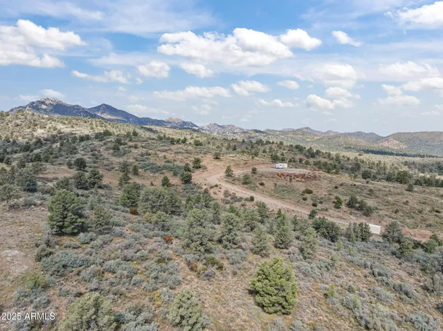 a view of city and mountain